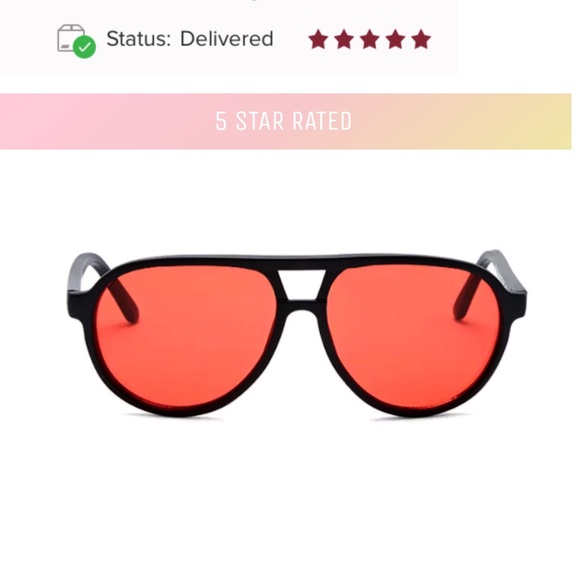 Replay Vintage Retro Red Aviators - Picture 4 of 6